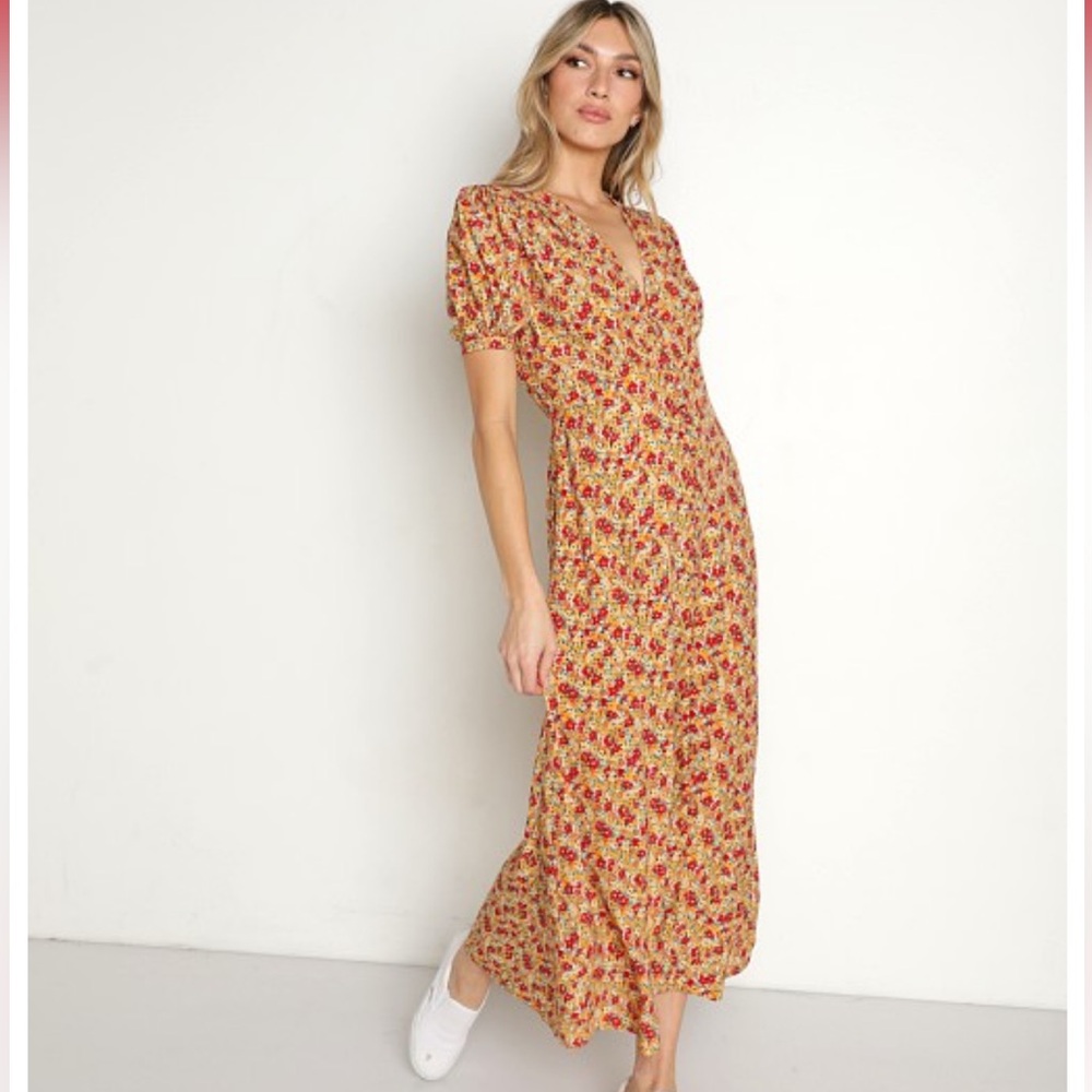 Faithfull the Brand Bellavista Floral Dress in La Gomera Floral Print